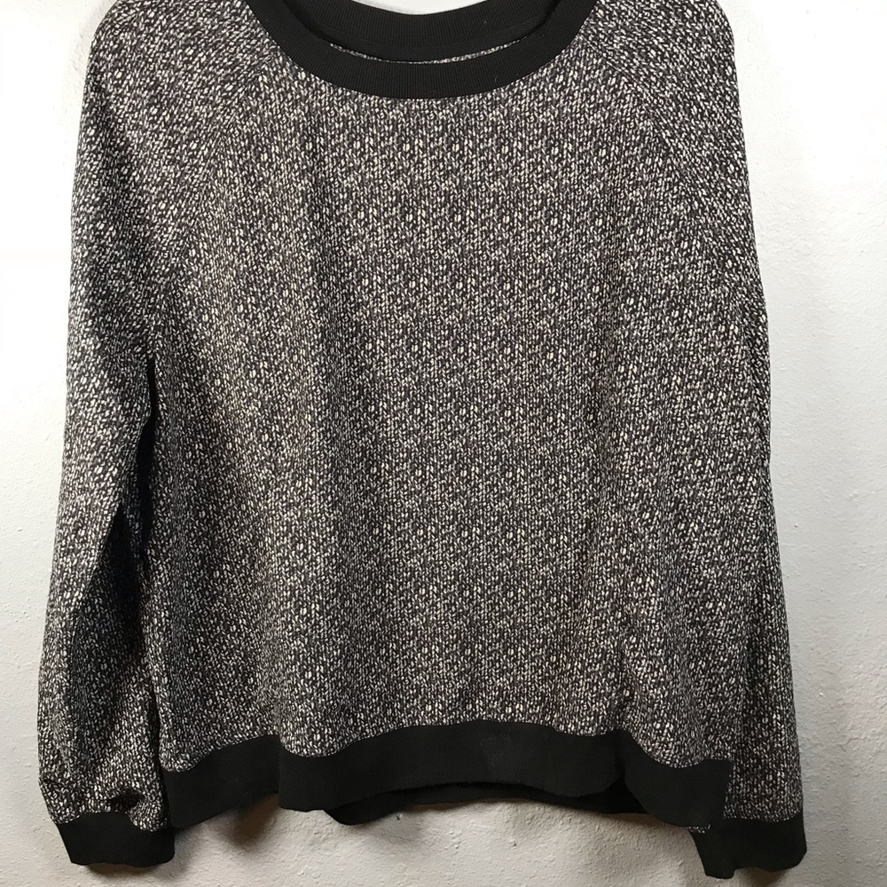 Lou‎ & Grey chevron print blouse size Large